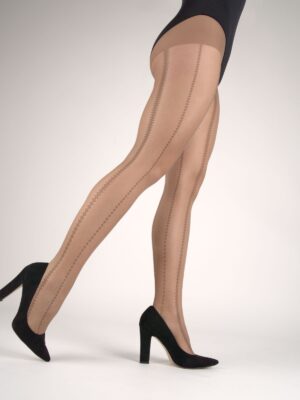 Elegantne hlačne nogavice z vzorcem 20 den  422