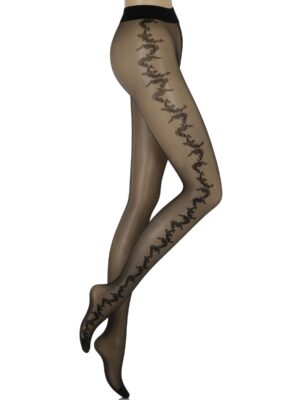 Elegantne hlačne nogavice z vzorcem 20 den 206