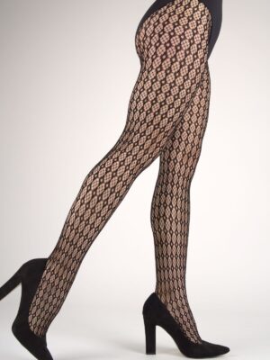Mrežaste hlačne nogavice z vzorcem Fantasy 76