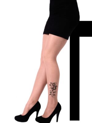 Hlačne nogavice s Tatujem 40 den, 1258